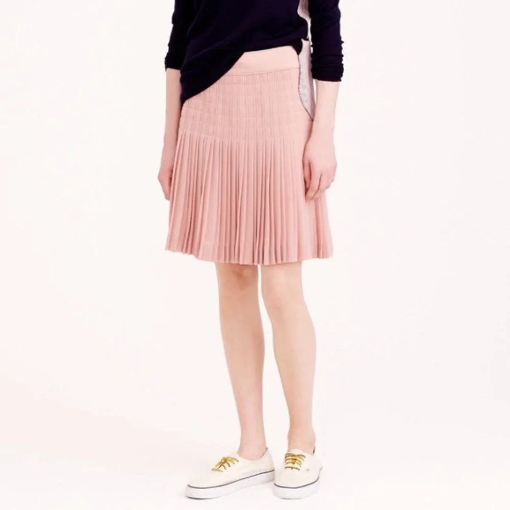 J.Crew Sz 8 Pleated Swing Skirt EUC - Picture 2 of 6